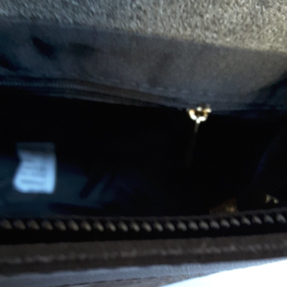 FAUX LEATHER BLACK BACKPACK - Picture 6 of 7